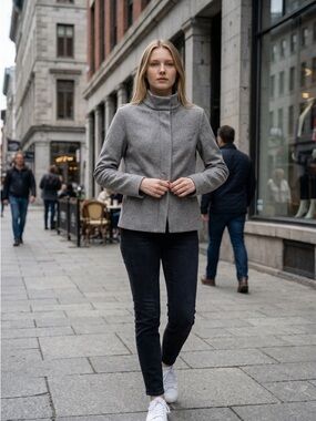 Carolina Herrera Gray Wool Garment with Tags